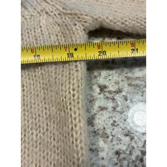 ASOS Beige Turtleneck Fair Isle Icelandic Mohair Blend Sweater Women’s Sz Small - Picture 8 of 10